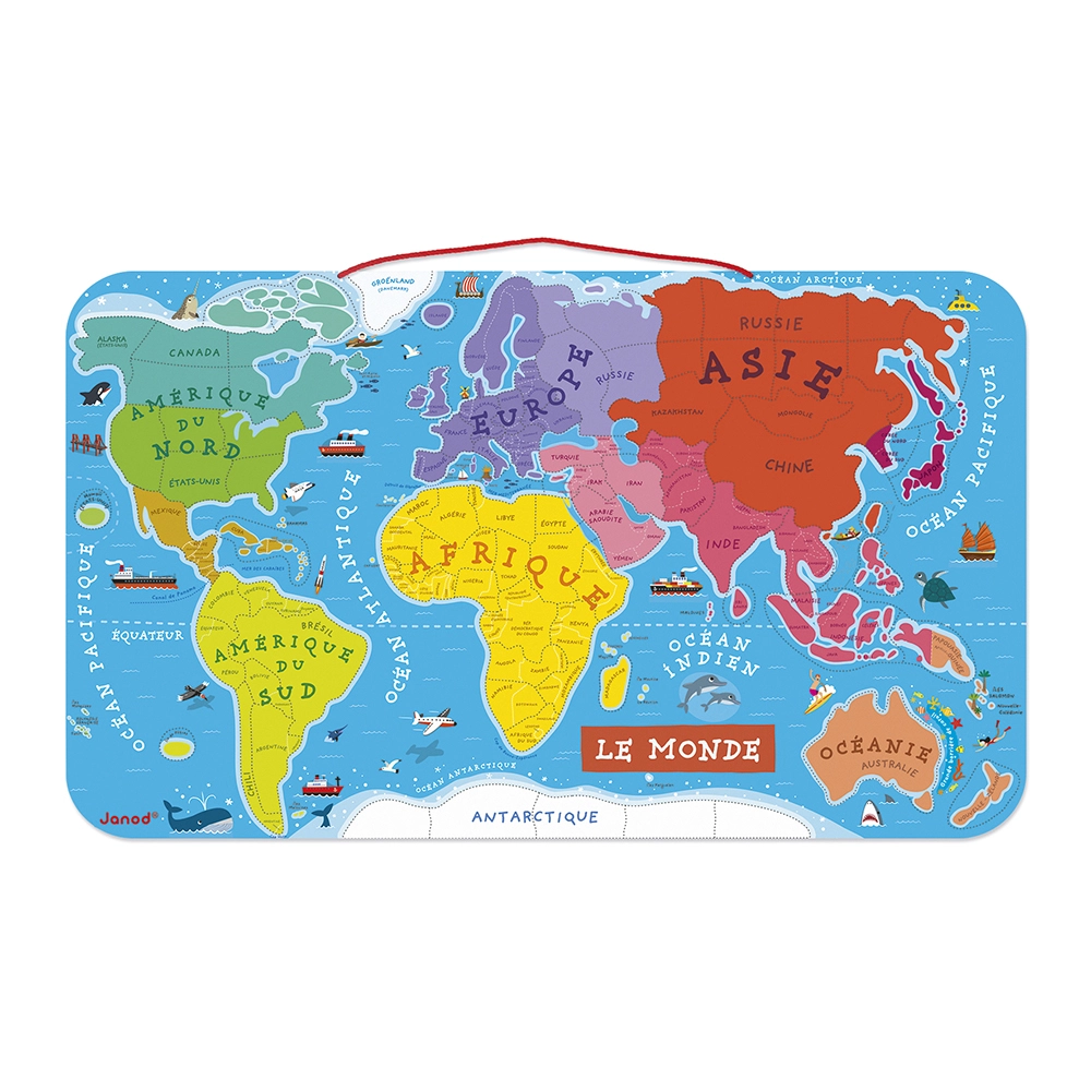PUZZLE MONDE MAGNETIQUE VERSION FRANCAISE photo 2