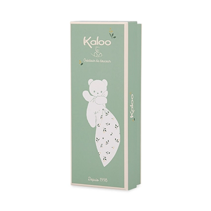 CARRE DOUCEUR DOUDOU LAPIN BLANC DELICAT - 17CM photo 3
